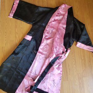 Genuine Satin Chinese Style Reversible Robe